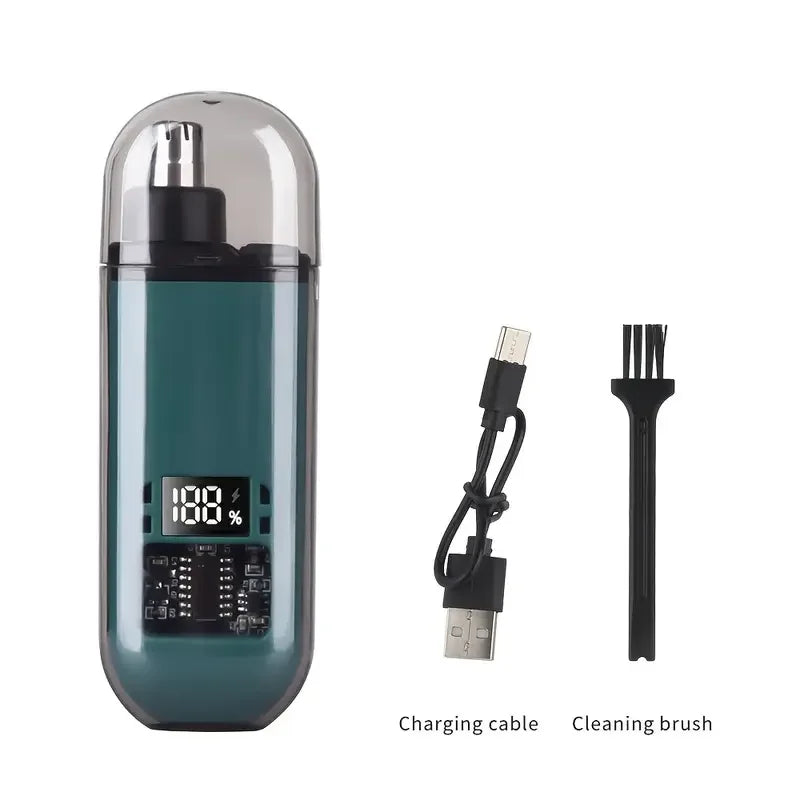 blue Color USB Rechargeable Nose & Ear Hair Trimmer for Men