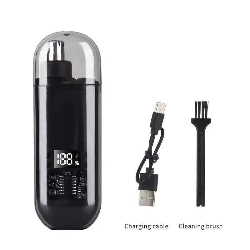 Black Color USB Rechargeable Nose & Ear Hair Trimmer for Men