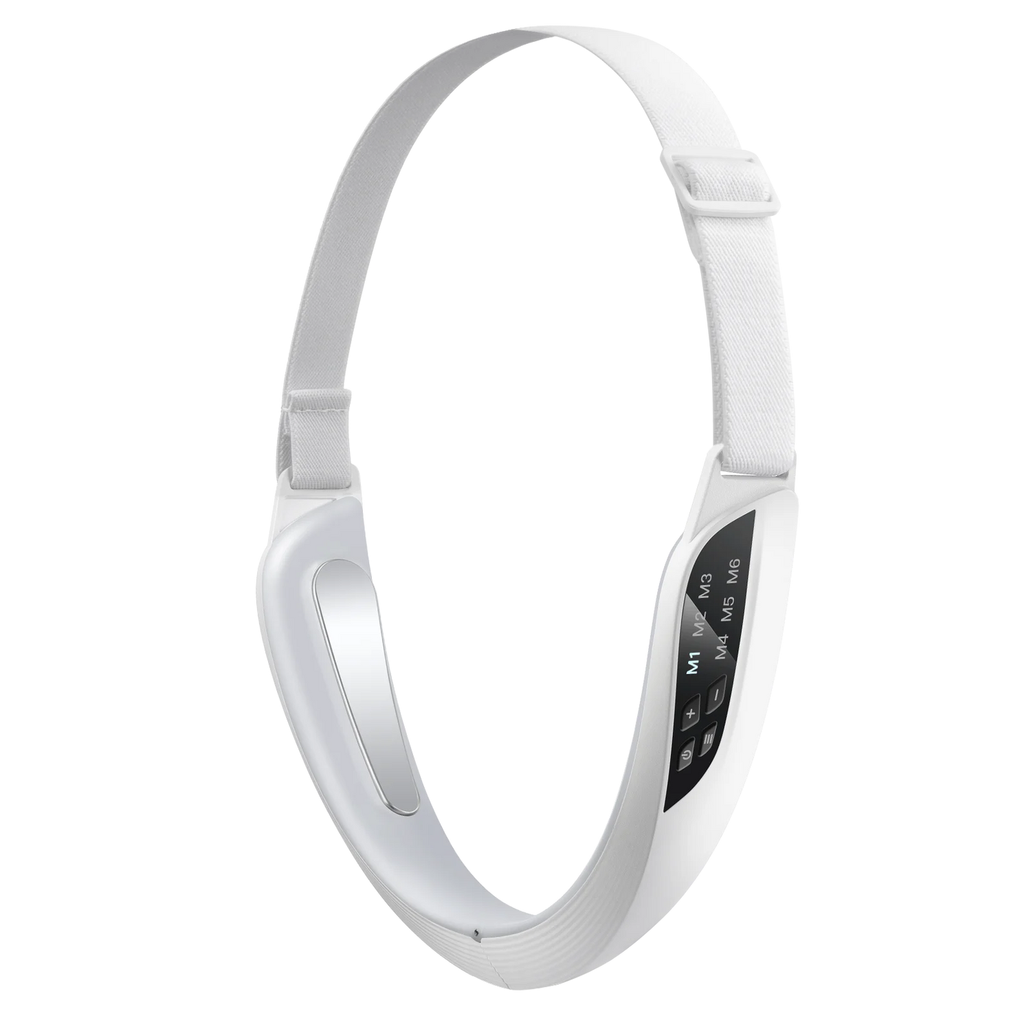 WHITE Color EMS V-Face Lifting Device – 6 Modes, 8 Intensity Levels