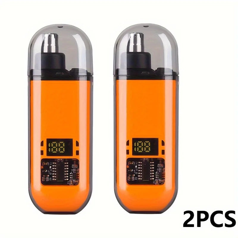 2PCS Color USB Rechargeable Nose & Ear Hair Trimmer for Men