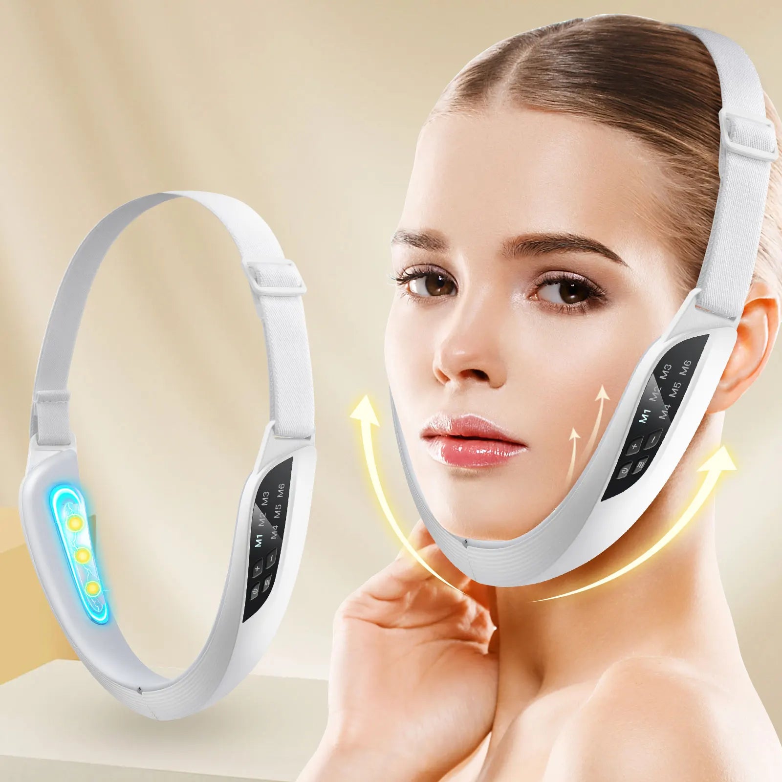 EMS V-Face Lifting Device – 6 Modes, 8 Intensity Levels