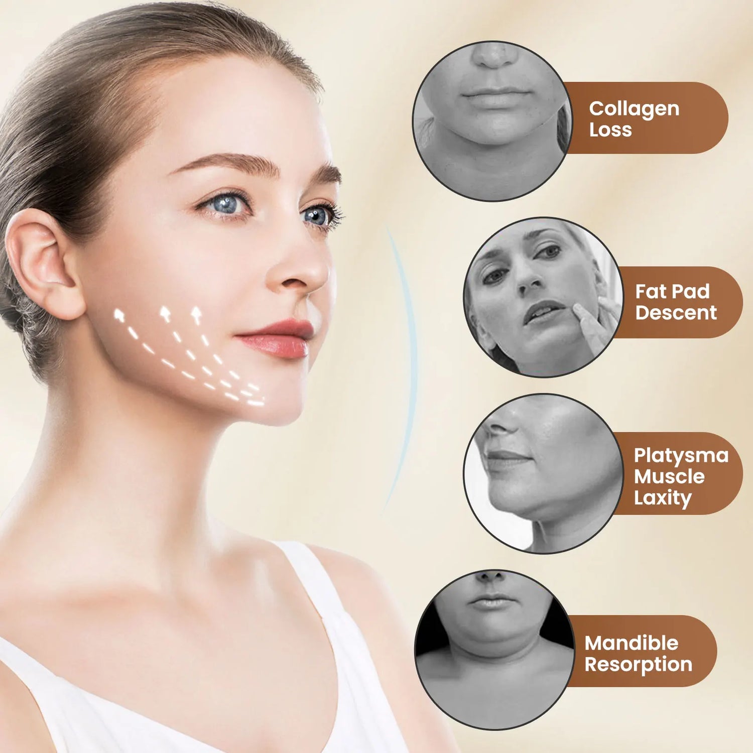 EMS V-Face Lifting Device – 6 Modes, 8 Intensity Levels
