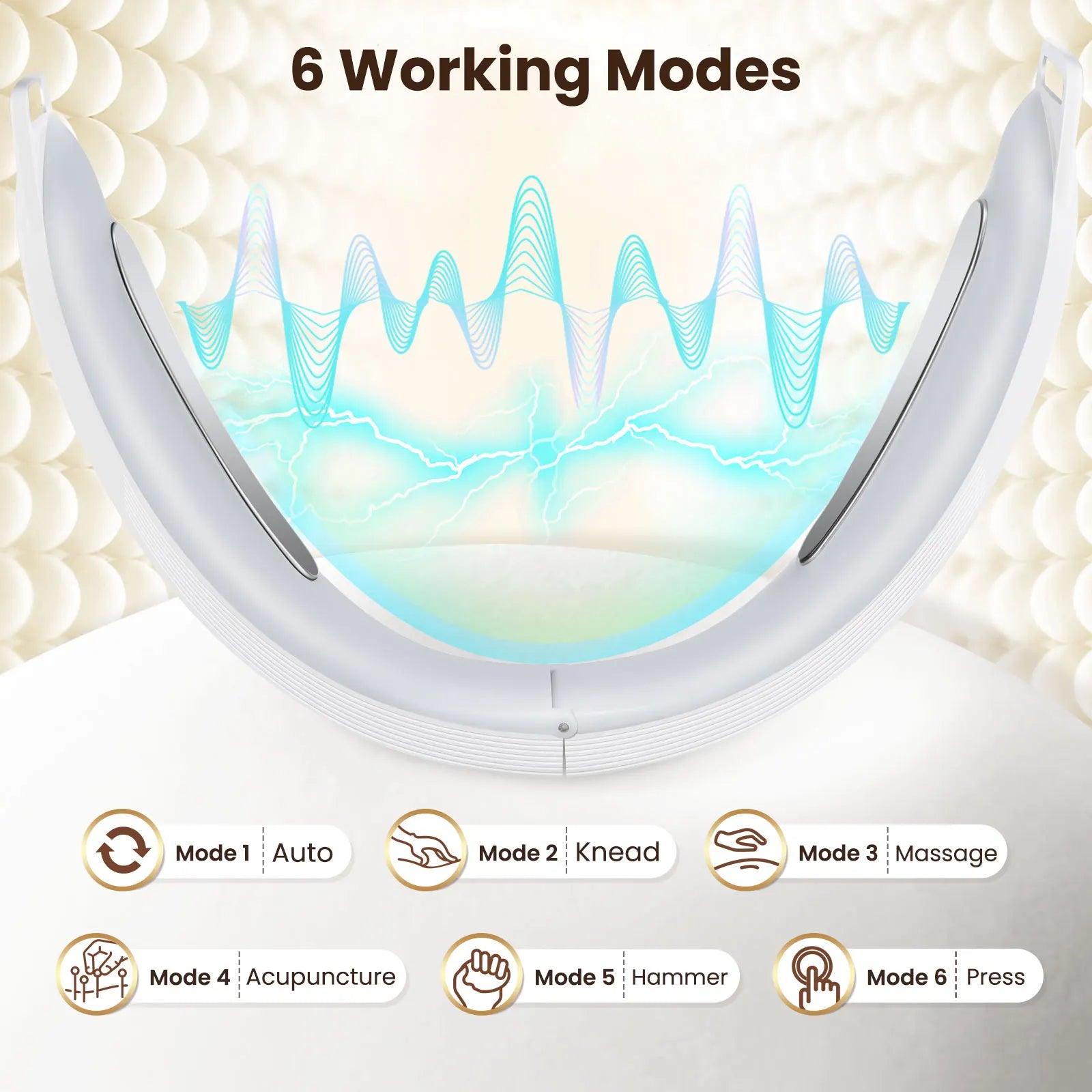 EMS V-Face Lifting Device – 6 Modes, 8 Intensity Levels