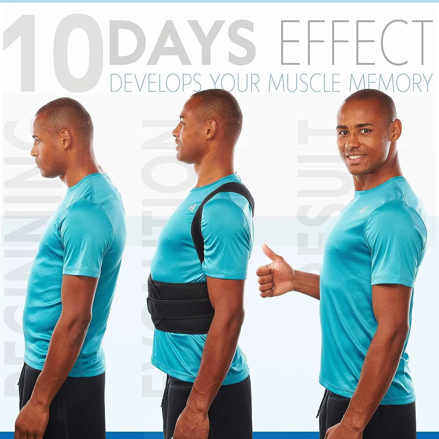 Adjustable Back Brace Posture Corrector With Lumbar Support